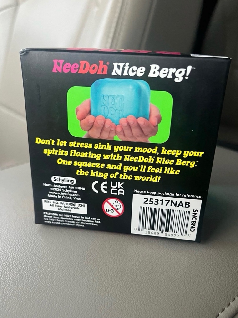 New in Box NeeDoh Nice Berg Blue Squishy Case - Kid-Friendly Stress Toy - Picture 2 of 2
